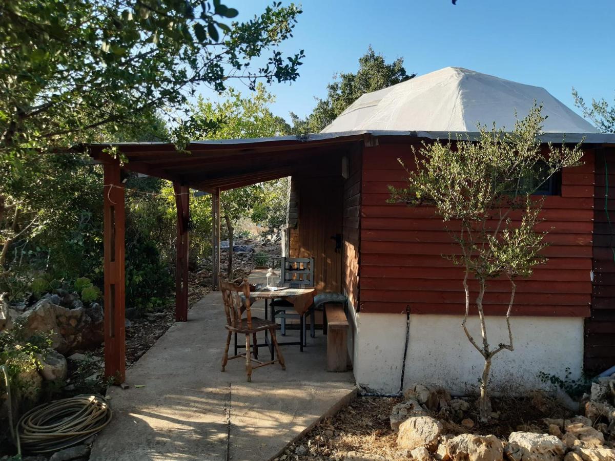 בקתת עץ בחורש במנות - דום גיאודזי - Wooden Cabin In Manot Kültér fotó