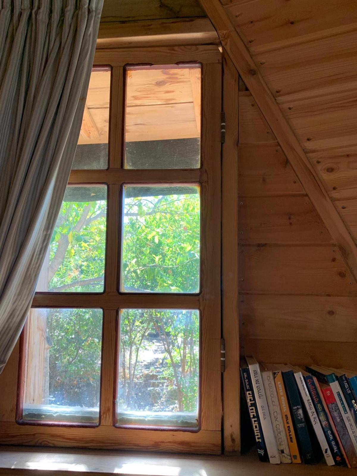 בקתת עץ בחורש במנות - דום גיאודזי - Wooden Cabin In Manot Kültér fotó